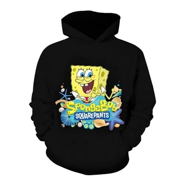 Anime SpongeBob SquarePants Niños y Adultos Sudadera 3D Impreso Cosplay Disfraz Halloween Carnaval Traje